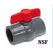 1" Threaded PVC 150 psi at 73 Degrees F Ball Valve | MAT770T05G