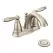 1/2" IPS 10" x 5" Metal Brushed Nickel 2-Handle High Arc Bathroom Faucet | MON6610BN