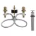 1/2" IPS Brass For Widespread Lavatory Faucets Rough-In Valve | MON69000