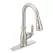 3/8" Compression 15-1/2" Metal Spot Resist Stainless Steel 1-Handle High Arc Pulldown Kitchen Faucet | MON7185SRS
