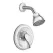1/2" 7" Metal Chrome 1-Handle Shower Only Trim | MONTL171