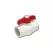 1-1/2" Slip PVC 150 psi at 73 Degrees F Ball Valve | MAT770S07G