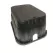 13" x 20" Rectangular Black Box Irrigation Control Valve Pro-Spec with Overlapping Bolt-Down Black Cover Valve Box | NDB317BCBBLK