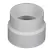 8" x 6" Hub White PVC Solvent Weld Reducing Coupling | NDP8P07