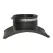 Black PVC Saddle Tee 4 in. 45FS Series Flexible with Clamp | 4T/C