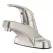 1/2" NPSM 6-15/32" x 6-15/16" Metal Brushed Nickel Single Control Pfirst Series Bathroom Faucet | PPFLG142800K