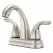 1/2" NPSM 9-11/32" x 5-15/16" Metal Brushed Nickel 2-Handle Pfirst Series Centerset Bathroom Faucet | PPFLG148700K