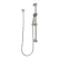 1/2" NPSM 3-3/16" x 8-3/16" Zinc Brushed Nickel Pfirst Series with Slide Bar Handheld Shower | PPFLG16300K