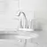 9-9/32" x 6-3/4" Metal Polished Chrome 2-Handle Weller Series Centerset Bathroom Faucet | PPFLG48WR0C