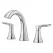 6-23/32" Metal Polished Chrome 2-Handle Weller Series Widespread Bathroom Faucet | PPFLG49WR0C