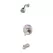1/2" NPSM 2-13/32" Zinc Brushed Nickel 1-Handle Pfirst Series Tub and Shower Trim | PPFLG89030K