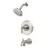 1/2" NPT 5-21/32" Zinc Brushed Nickel 1-Handle Avalon Series Tub/Shower Trim Kit | PPFLG898CBK