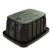 12" Rectangular Black Box VB Golf Jumbo with Green Lid Valve Box | RBGVBJMBGR
