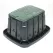 23.2" x 19.3" Rectangular Black Irrigation Control Valve VB Standard with Green Lid Valve Box | RBGVBSTNDGRN