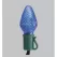 3.6 W 25' 12" Spacing Blue Commercial Grade Traditional Cone LED String Light | SRCC79311RY