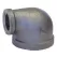 1-1/4" x 1" FNPT Black Malleable Iron 90 Degrees 1101R Series Domestic Elbow | TFB90F168D