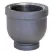 1-1/2" x 1" Female Threaded Black Malleable Iron Reducing Coupling | TFBBR211D
