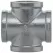 1" FPT Galvanized Malleable Iron Cross | TFGCR010