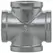 2" FPT Galvanized Malleable Iron Cross | TFGCR020