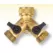 3/4" Brass 2-Way Y-Hose Tap Valve | UNDAHB2