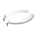 18-5/8" x 14-3/4" Cotton White Polypropylene Open Front Toilet Seat | TOTSC53401