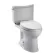 7-5/8" x 17-1/4" x 14" Cotton White Vitreous China with Cover For Toilet Bowls Drake II Series Left Hand Trip Lever Toilet Tank | TOTST454E01