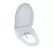 20-11/16" x 15-1/16" Cotton White Plastic Washlet S550E Series Contemporary Elongated with Cover Bidet Seat | TOTSW305601