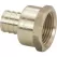 3/8" x 1/2" Crimp x FIP Lead-Free Brass V5012ZL Series Adapter | VGA46323