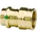 3/4" x 1/2" Press x FPT Lead-Free Bronze 2912ZL Series Adapter | VGA79310
