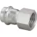 1/2" Press x FPT 304 Stainless Steel 6012 Series Adapter | VGA85082