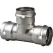 1" x 1" x 1/2" Press 304 Stainless Steel 6018 Series Tee | VGA85642
