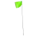 4" x 5" Lime Glo 100/Bundle Marking Flag | FLG4X5LIMEGLO