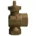 3/4" FNPT Lead-Free Brass 74644BF Series Reduced Port Angle Ball Valve Curb Stop | MCD5149064