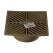 6" Square HDPE Gray Flat Drain Grate | NDS6