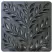 12" Square HDPE Black Catch Basin Decorative Botanical Drain Grate | NDS1218