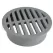 NDS ROUND GRATE GREY 4" | NDS12