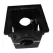 18" x 17-11/16" x 18-9/16" Square 4-Outlet Black 1-Piece Catch Basin | NDS1884