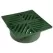 5" Square HDPE Green Flat Drain Grate | NDS7