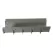 20" x 8-1/4" x 8" PVC Light Gray Shallow Profile Channel Drain | NDS830