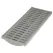 8" Rectangular HDPE Gray Pro Light Traffic Flat Channel Grate | NDS837