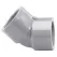 Sch. 80 PVC Elbow 4 in. Socket Gray C 45 Degree Standard | 817-040C