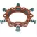 6" Coral Red Gland PVC Series 4000HD Mechanical Joint Wedge Action Restraint | WWFMEGALUG6PLA