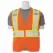 Safety Vest, Extra Large Polyester Hi-Viz Orange S383P Series Multi-Pocket with Contrasting Tape Type R Class 2