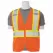 Safety Vest, XX-Large Polyester Hi-Viz Orange S383P Series Multi-Pocket with Contrasting Tape Type R Class 2