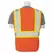 Safety Vest, XX-Large Polyester Hi-Viz Orange S383P Series Multi-Pocket with Contrasting Tape Type R Class 2