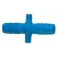 1/2" Barb x Double Helix Blue Acetal Coupling | LSC3201004
