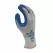 Gloves, Medium Natural Rubber Latex Gray with Blue 300I Series Therma Fit Palm-Dipped