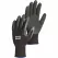 Work Gloves, Medium Utilis Latex/Nylon Heavy-Duty Black