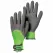 Unisex Gloves, Small Bamboo/Latex Dip Green/Gray Garden