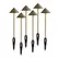 3 W 2700K LED Brass Dome Top 6/Pack Landscape Light | AQS84066